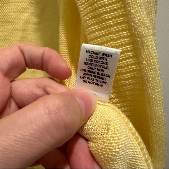 Cato Light Yellow Knit Cardigan - Picture 4 of 5